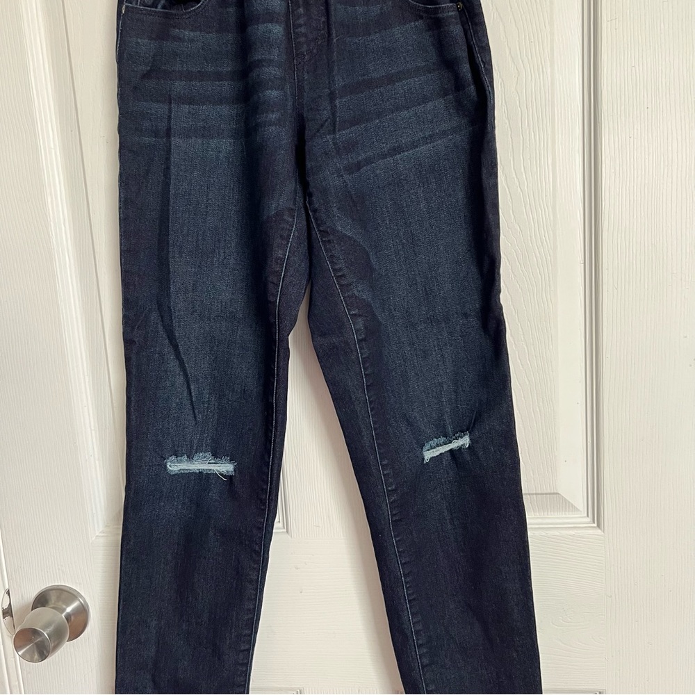 Jessica Simpson | Maternity Skinny Dark Wash Jeans - Picture 3 of 8
